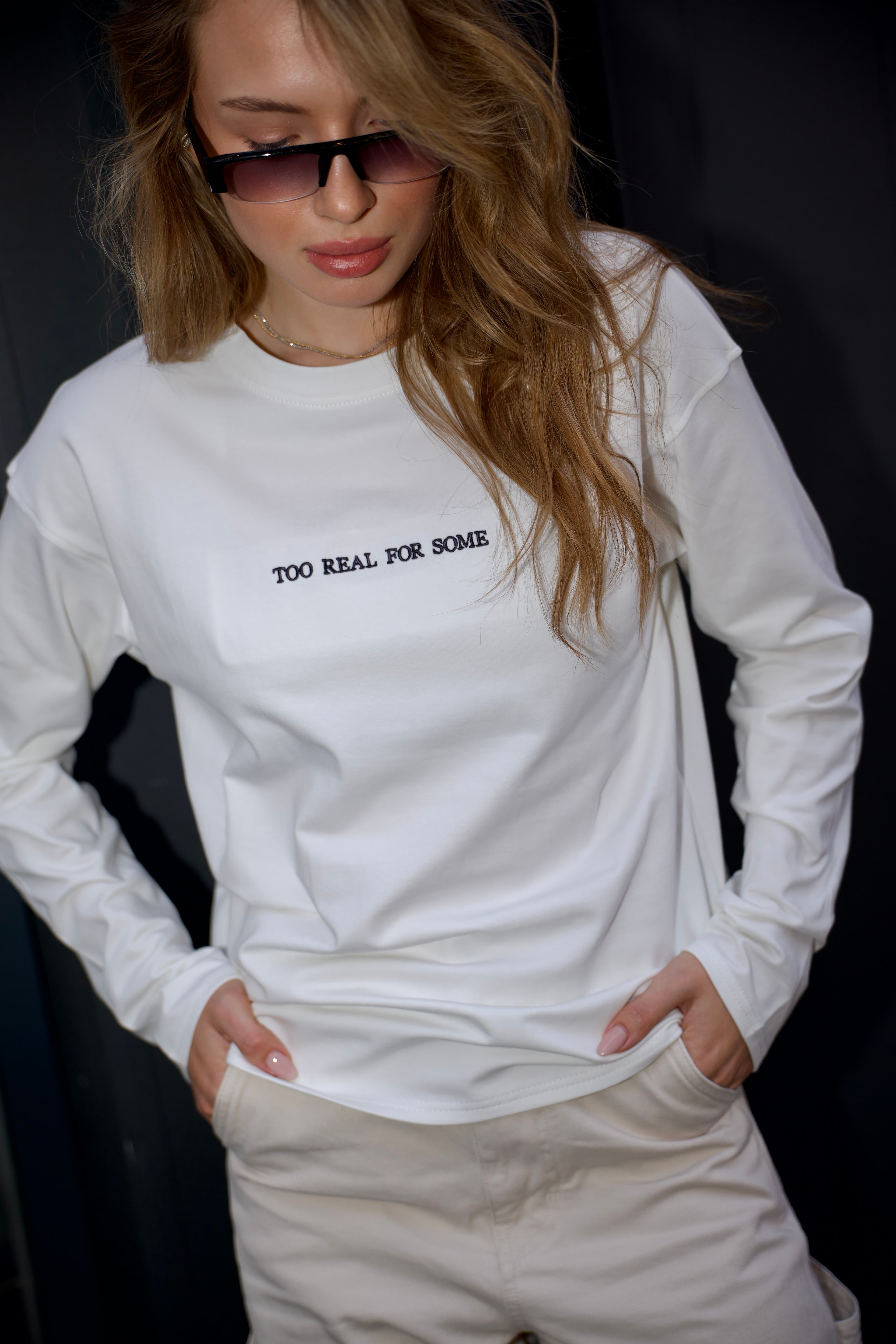 Лонгслів "Too Real For Some"